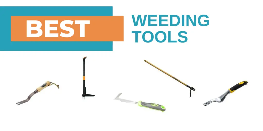weeding tools collage