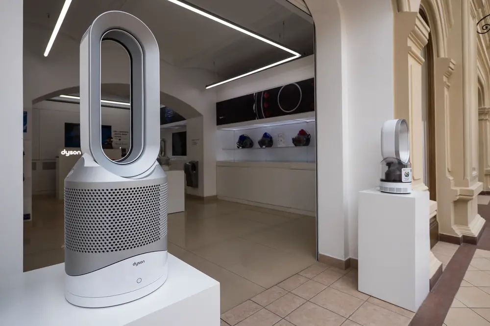 Air cooling appliances Inside the Dyson store