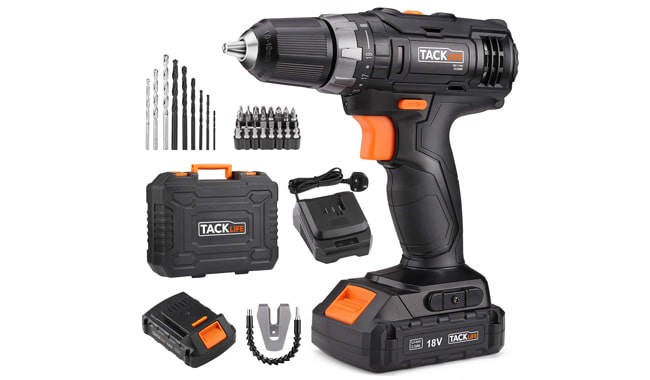 TACKLIFE 18V Cordless Drill Driver