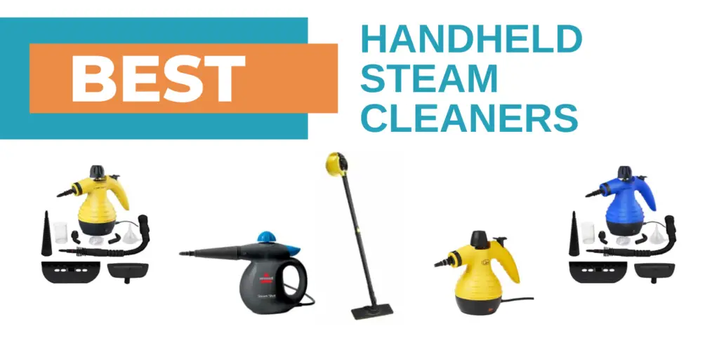 handheld steam cleaners collage