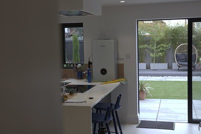 nice kitchen with a water heater