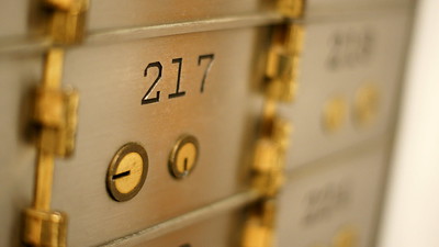 vintage deposit box