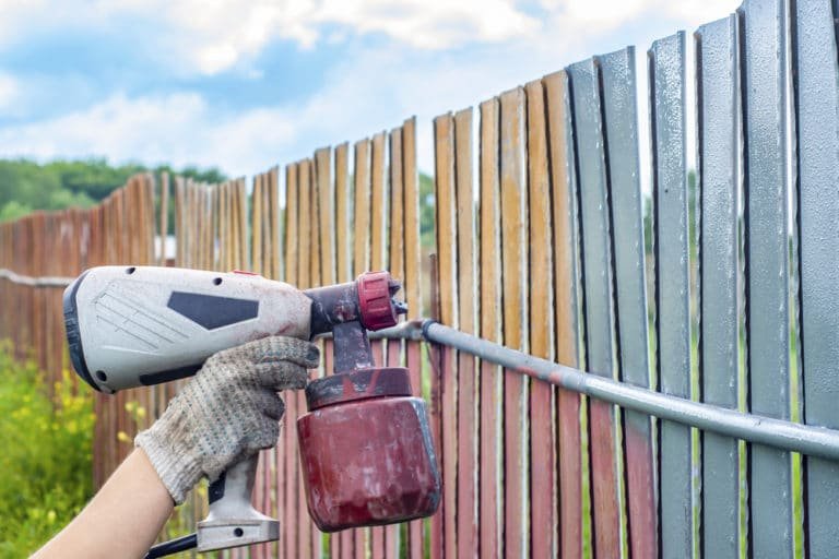 How to Paint a Fence With a Sprayer The Fast and Easy Way Home & Style
