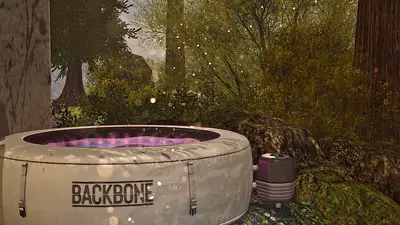 a-large-portable-spa-in-a-backyard