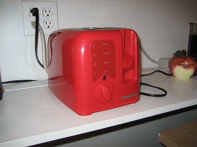 a red morning breakfast equipment